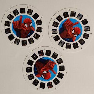 Viewmaster Spiderman 21 image story reels x 3